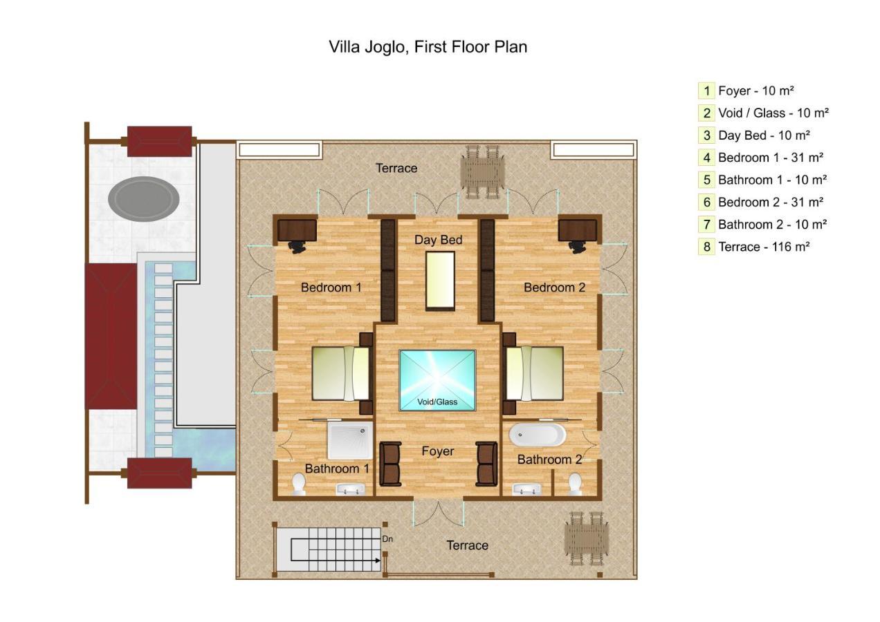 Oceanfront Citakara Sari Villas Candidasa Exterior foto